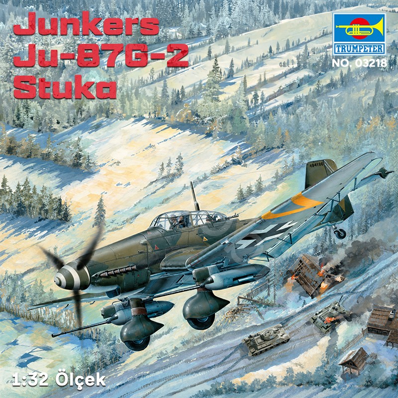 Trumpeter 03218 Junkers Ju-87G-2 Stuka Maket Model Kit