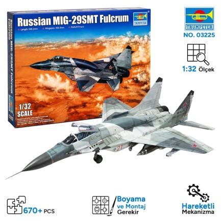 Trumpeter - Trumpeter 03225 Russian MIG-29SMT Fulcrum Maket Model Kit
