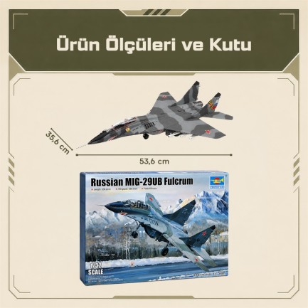 Trumpeter 03226 Russian MIG-29UB Fulcrum Maket Model Kit - Thumbnail