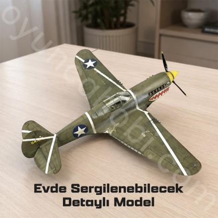 Trumpeter 03227 P-40F War Hawk Maket Model Kit - Thumbnail