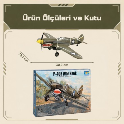 Trumpeter 03227 P-40F War Hawk Maket Model Kit - Thumbnail