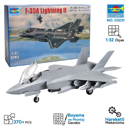 Trumpeter - Trumpeter 03231 F-35A Lightning II Maket Model Kit