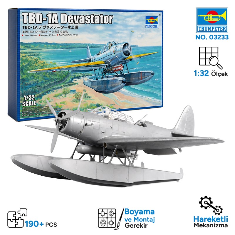 Trumpeter 03233 TBD-1A Devastator Maket Model Kit