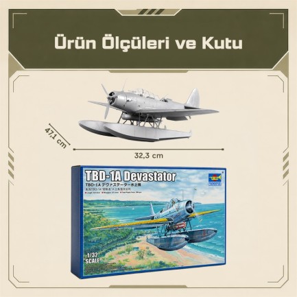 Trumpeter 03233 TBD-1A Devastator Maket Model Kit - Thumbnail