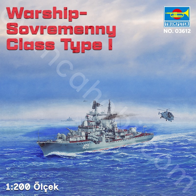 Trumpeter 03612 Warship-Sovremenny Class Type I Maket Model Kit