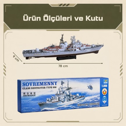 Trumpeter 03612 Warship-Sovremenny Class Type I Maket Model Kit - Thumbnail