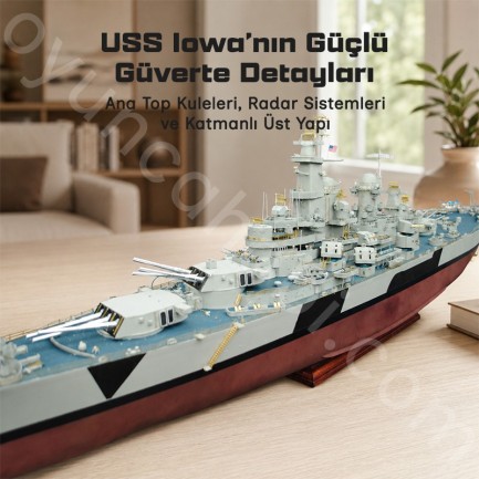 Trumpeter 03706 Iowa BB-61 Maket Model Kit - Thumbnail