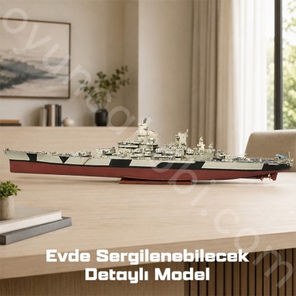 Trumpeter 03706 Iowa BB-61 Maket Model Kit - Thumbnail