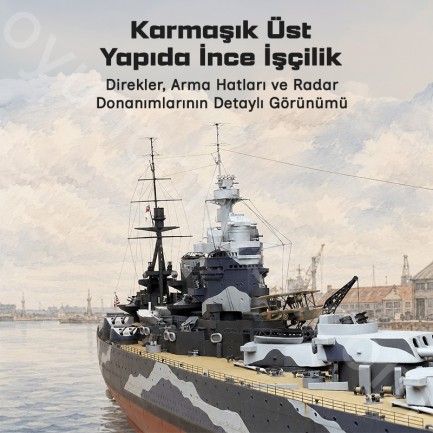 Trumpeter 03709 HMS Rodney Maket Model Kit - Thumbnail