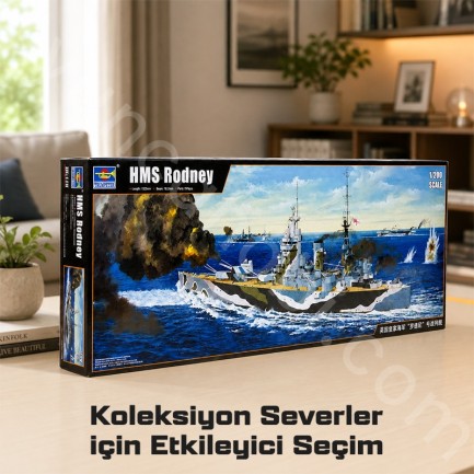 Trumpeter 03709 HMS Rodney Maket Model Kit - Thumbnail