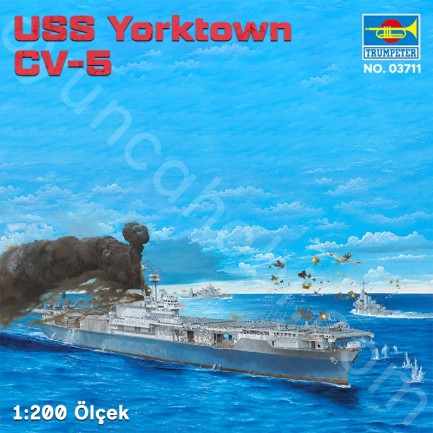 Trumpeter 03711 USS Yorktown CV-5 Maket Model Kit - Thumbnail