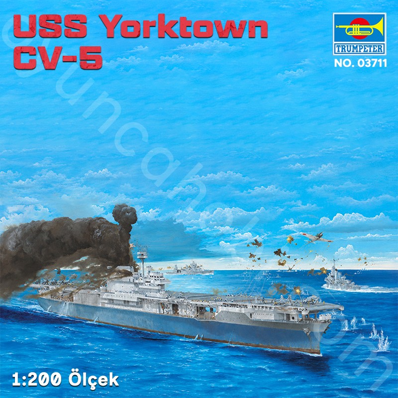 Trumpeter 03711 USS Yorktown CV-5 Maket Model Kit