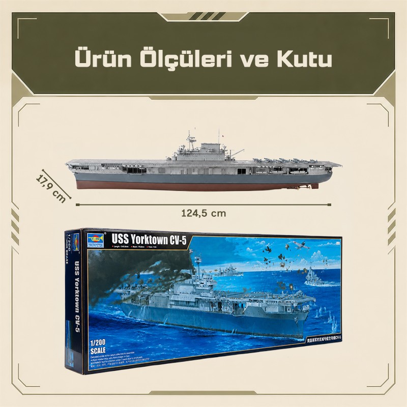 Trumpeter 03711 USS Yorktown CV-5 Maket Model Kit