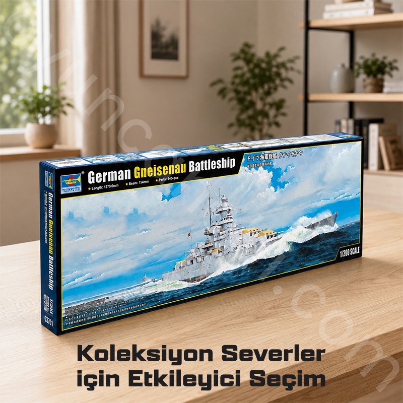 Trumpeter 03714 German Gneisenau Battleship Maket Model Kit