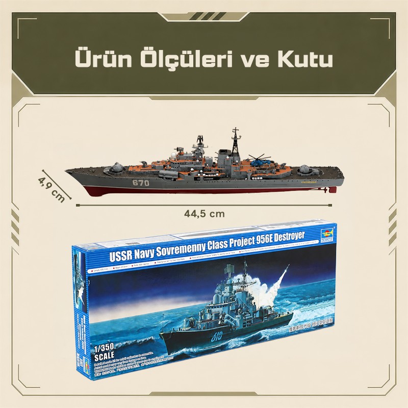 Trumpeter 04515 USSR Navy Sovremenny Class Maket Model Kit
