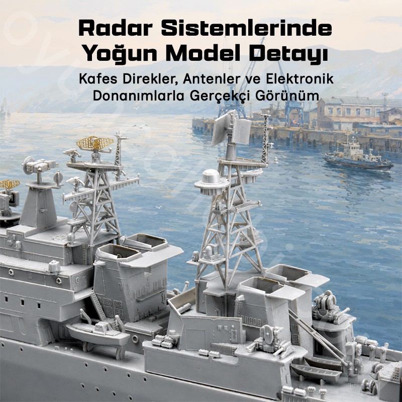 Trumpeter 04531 Russian Udaloy II class destroyer Admiral Chabanenko Maket Model Kit