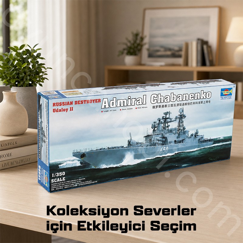 Trumpeter 04531 Russian Udaloy II class destroyer Admiral Chabanenko Maket Model Kit