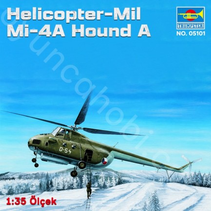 Trumpeter 05101 Helicopter-Mil Mi-4A Hound A Maket Model Kit - Thumbnail