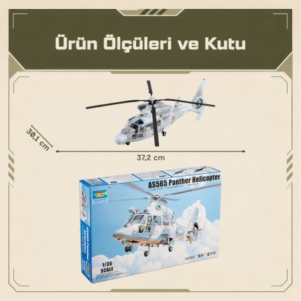 Trumpeter 05108 AS565 Panther Helicopter Maket Model Kit - Thumbnail