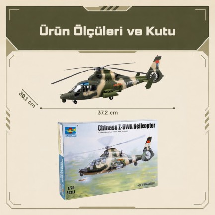 Trumpeter 05109 Chinese Z-9WA Helicopter Maket Model Kit - Thumbnail