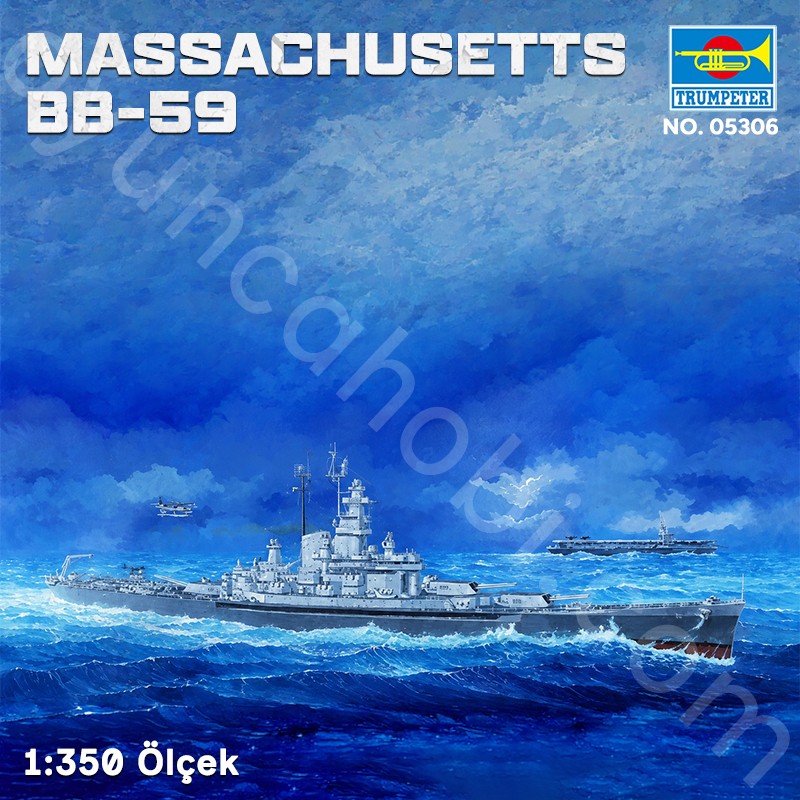 Trumpeter 05306 MASSACHUSETTS BB-59 Maket Model Kit