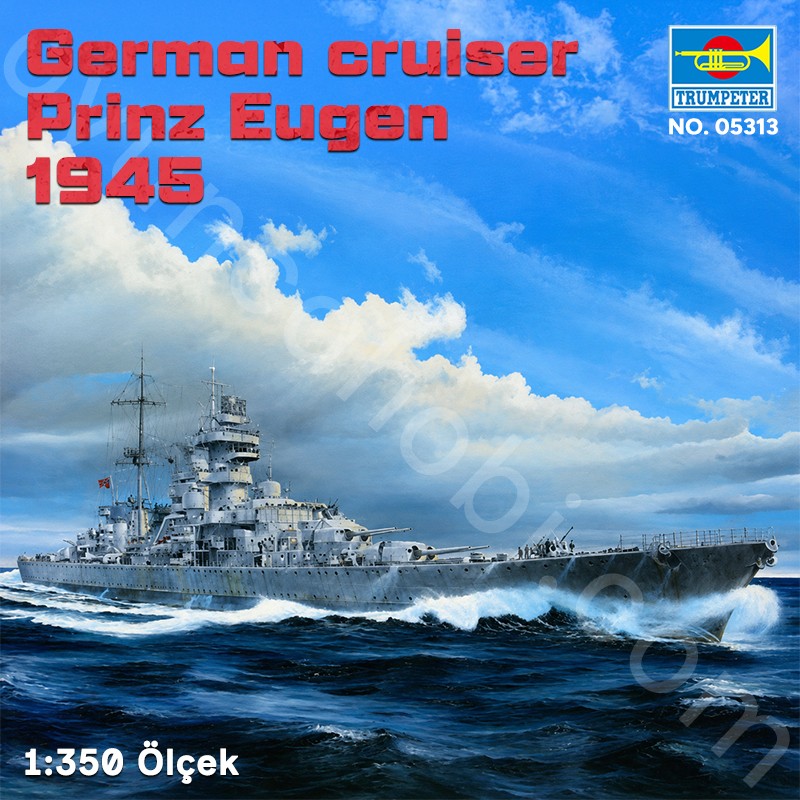 Trumpeter 05313 German cruiser Prinz Eugen 1945 Maket Model Kit