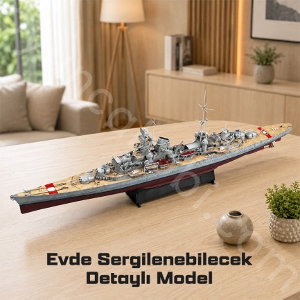 Trumpeter 05313 German cruiser Prinz Eugen 1945 Maket Model Kit - Thumbnail