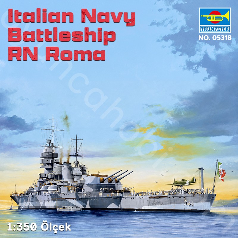 Trumpeter 05318 Italian Navy Battleship RN Roma Maket Model Kit