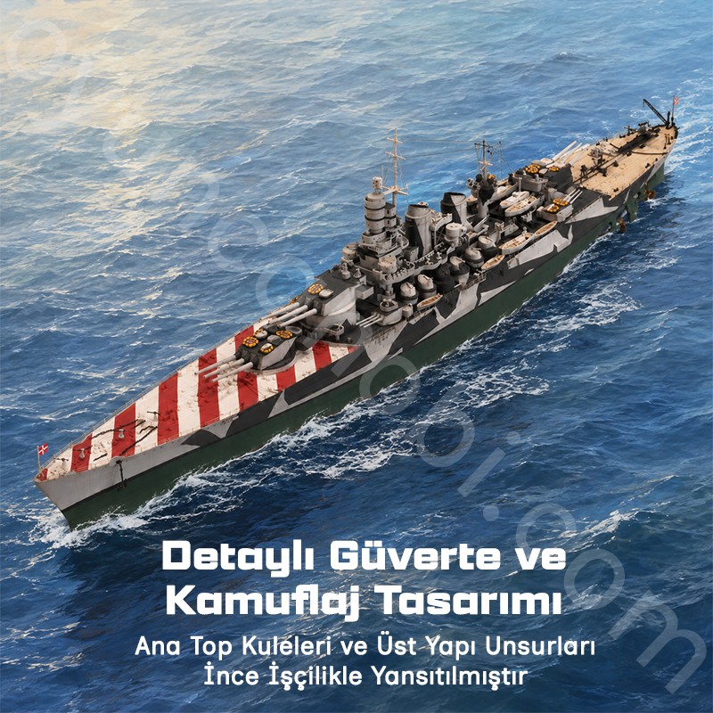 Trumpeter 05318 Italian Navy Battleship RN Roma Maket Model Kit