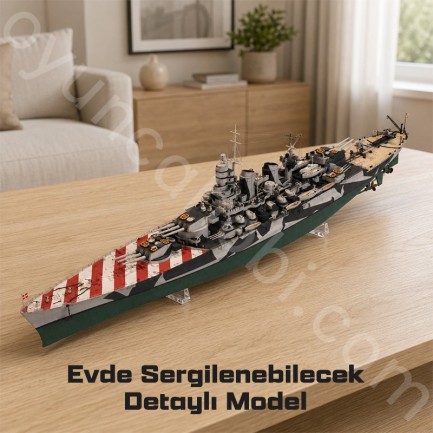 Trumpeter 05318 Italian Navy Battleship RN Roma Maket Model Kit - Thumbnail