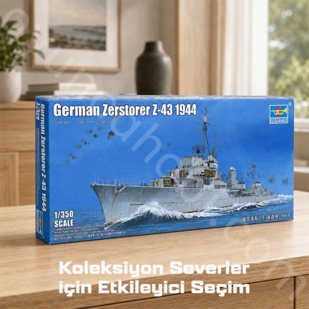 Trumpeter 05323 German Zerstorer Z-43, 1944 Maket Model Kit - Thumbnail
