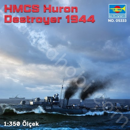 Trumpeter 05333 HMCS Huron Destroyer 1944 Maket Model Kit - Thumbnail
