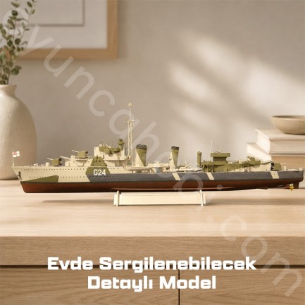 Trumpeter 05333 HMCS Huron Destroyer 1944 Maket Model Kit - Thumbnail