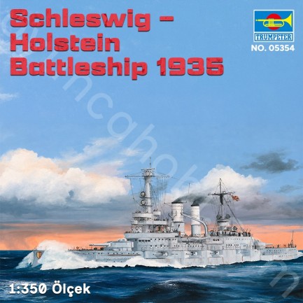 Trumpeter 05354 Schleswig – Holstein Battleship 1935 Maket Model Kit - Thumbnail