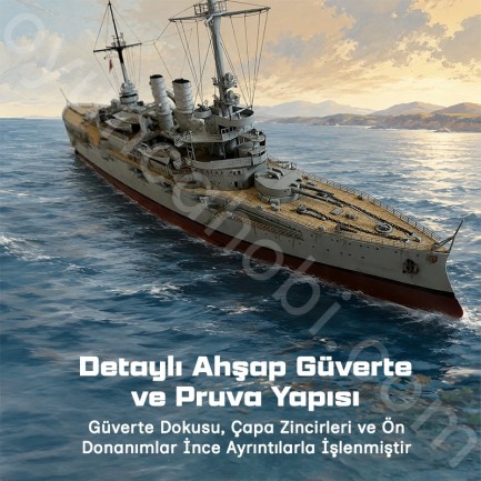 Trumpeter 05354 Schleswig – Holstein Battleship 1935 Maket Model Kit - Thumbnail