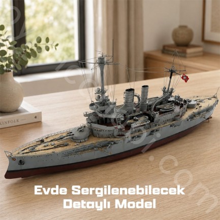 Trumpeter 05354 Schleswig – Holstein Battleship 1935 Maket Model Kit - Thumbnail
