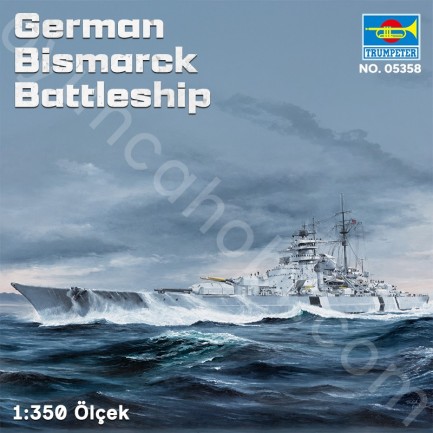 Trumpeter 05358 German Bismarck Battleship Maket Model Kit - Thumbnail