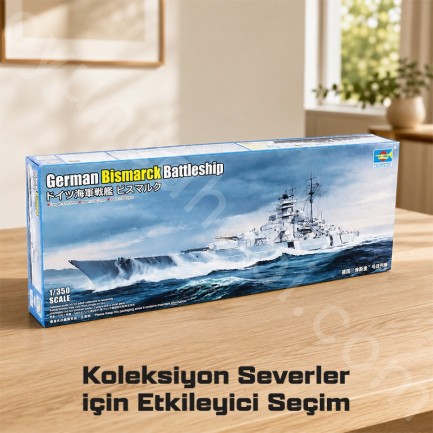 Trumpeter 05358 German Bismarck Battleship Maket Model Kit - Thumbnail