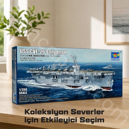 Trumpeter 05369 USS CVE-26 Sangamon Maket Model Kit - Thumbnail