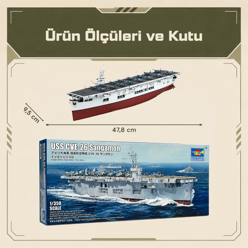 Trumpeter 05369 USS CVE-26 Sangamon Maket Model Kit