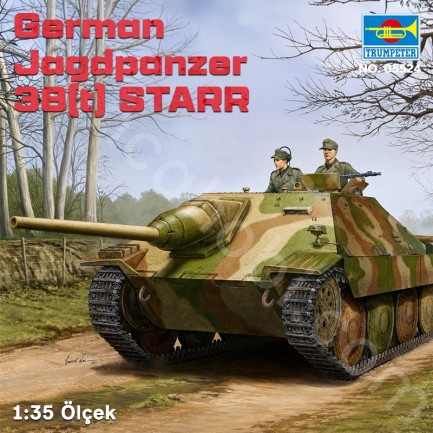 Trumpeter 05524 German Jagdpanzer 38(t) STARR Maket Model Kit - Thumbnail
