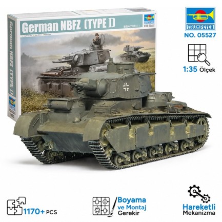 Trumpeter - Trumpeter 05527 German NBFZ(TYPE ?) Maket Model Kit