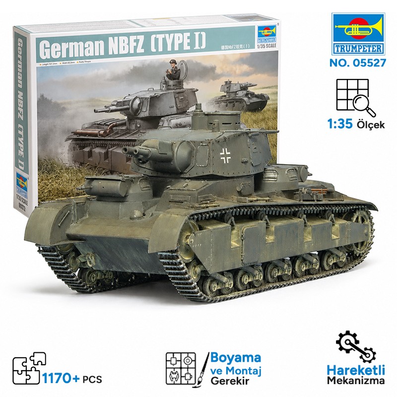 Trumpeter 05527 German NBFZ(TYPE ?) Maket Model Kit