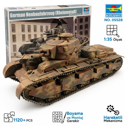 Trumpeter - Trumpeter 05528 German Neubaufahrzeug(Rheinmetall) Maket Model Kit