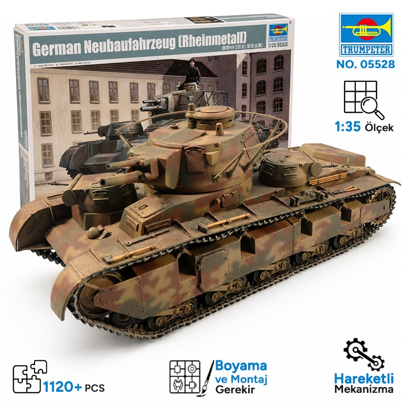 Trumpeter 05528 German Neubaufahrzeug(Rheinmetall) Maket Model Kit