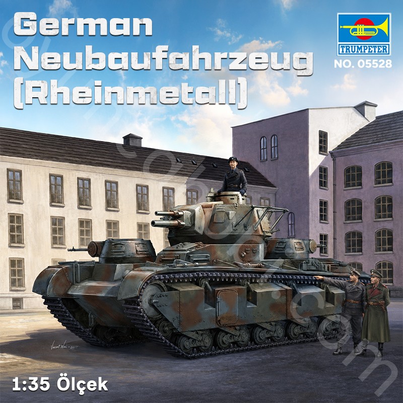Trumpeter 05528 German Neubaufahrzeug(Rheinmetall) Maket Model Kit