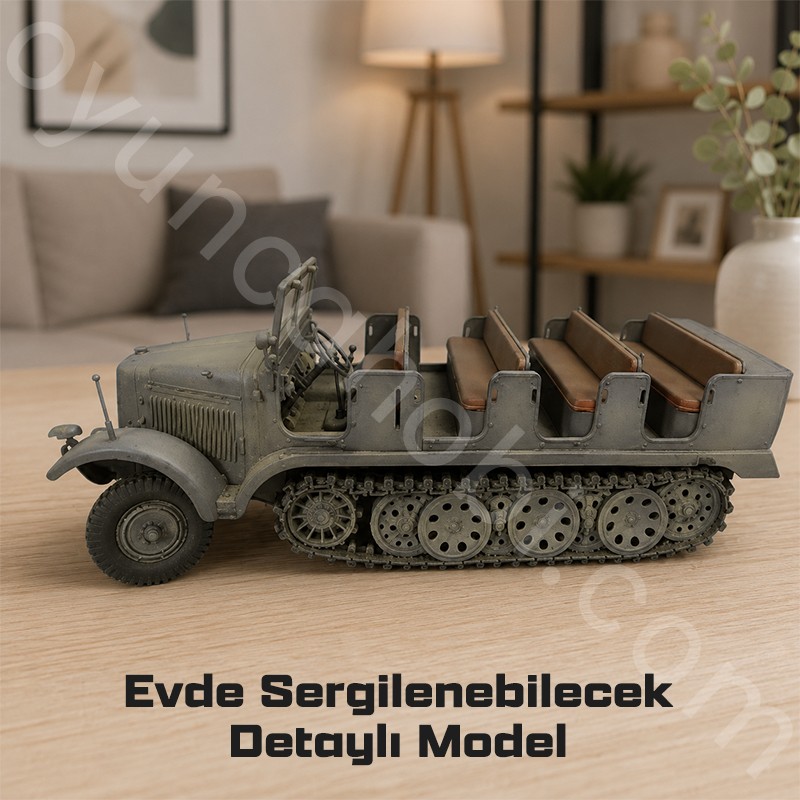 Trumpeter 05530 German Sd.Kfz.6 Halbkettenzugmaschine Pionierausfuhrung Maket Model Kit