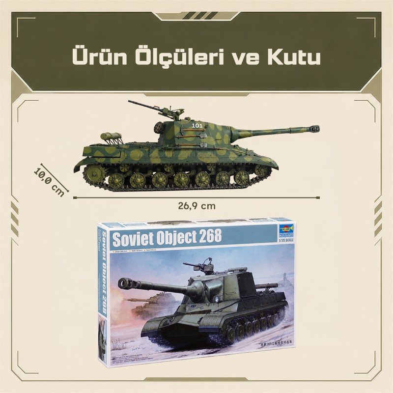Trumpeter 05544 Soviet Object 268 Maket Model Kit