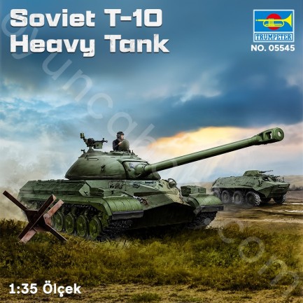 Trumpeter 05545 Soviet T-10 Heavy Tank Maket Model Kit - Thumbnail