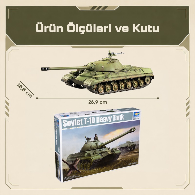 Trumpeter 05545 Soviet T-10 Heavy Tank Maket Model Kit